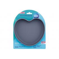 Canpol Babies Silicone Suction Plate Heart 300Ml  K  (Dishes) Grey 