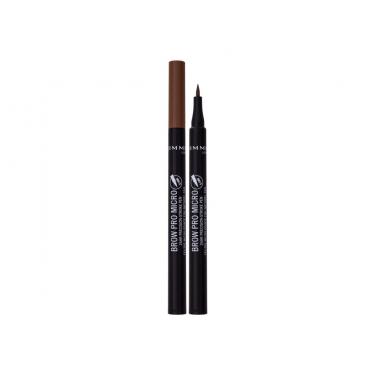Rimmel London Brow Pro Micro 24Hr Precision-Stroke Pen 1Ml  Per Donna  (Eyebrow Pencil)  002 Honey Brown