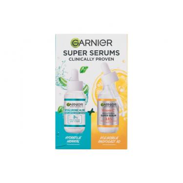 Garnier Skin Naturals Super Serums 30Ml Facial Serum Skin Naturals Vitamin C 30 Ml + Facial Serum Skin Naturals Hyaluronic Aloe 30 Ml Per Donna  Skin Serum(Skin Serum)  