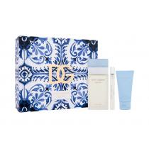 Dolce & Gabbana Light Blue  100Ml Edt 100 Ml + Body Cream 50 Ml + Edt 10 Ml Per Donna  Body Cream(Eau De Toilette)  
