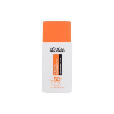 L'Oréal Paris Men Expert Hydra Energetic 50Ml Invisible Anti-Uv Fluid  Spf50+ (Face Sun Care) Per Uomo  