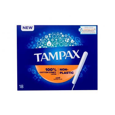 Tampax Non-Plastic      18Pc Per Donna (Tampon) Super Plus