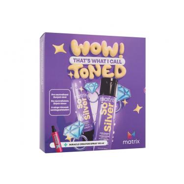 Matrix So Silver   So Silver Purple Shampoo 300 Ml + So Silver Conditioner 300 Ml + Miracle Creator Multi-Tasking Treatment 190 Ml Conditioner Sg00000101 300Ml W (Shampoo)