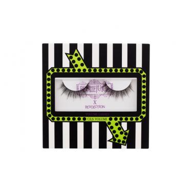 Makeup Revolution London Beetlejuice Volume Lashes 1Pc  Per Donna  (False Eyelashes)  Black