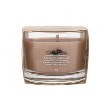 Yankee Candle Amber & Sandalwood   37G    Unisex (Candela Profumata)