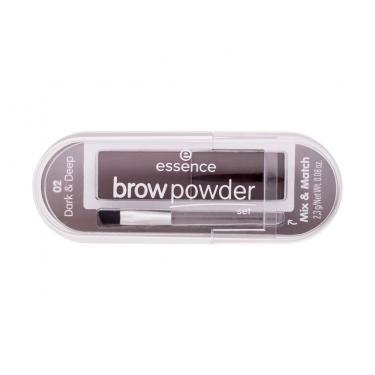 Essence Brow Powder Set 2,3G  Per Donna  (Eyebrow Powder)  02 Dark & Deep