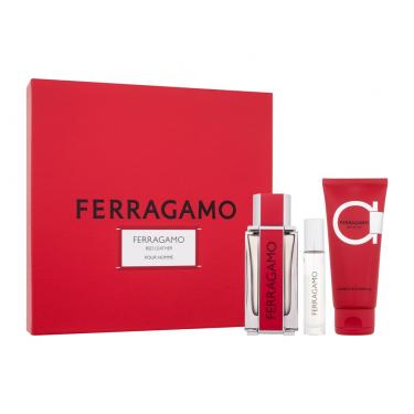 Ferragamo Ferragamo   Edp 100 Ml + Shampoo And Shower Gel 100 Ml + Edp 10 Ml Shampoo 1H00000101 100Ml M (Eau De Parfum) Red Leather